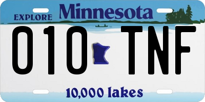 MN license plate 010TNF