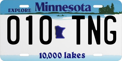 MN license plate 010TNG
