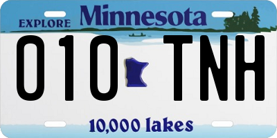 MN license plate 010TNH