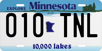 MN license plate 010TNL