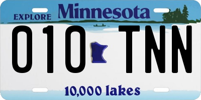 MN license plate 010TNN