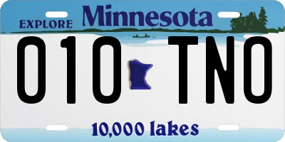 MN license plate 010TNO