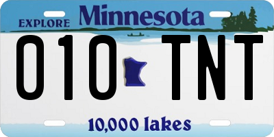 MN license plate 010TNT
