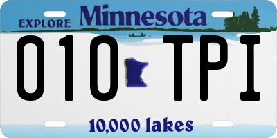 MN license plate 010TPI