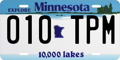 MN license plate 010TPM