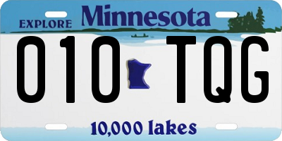 MN license plate 010TQG