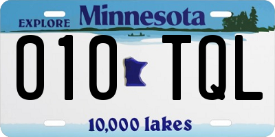 MN license plate 010TQL