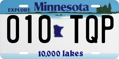 MN license plate 010TQP