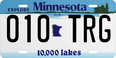 MN license plate 010TRG