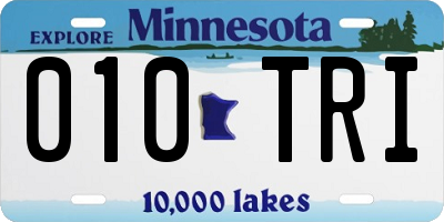 MN license plate 010TRI