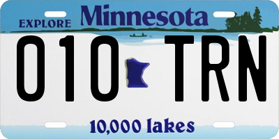 MN license plate 010TRN