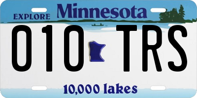 MN license plate 010TRS