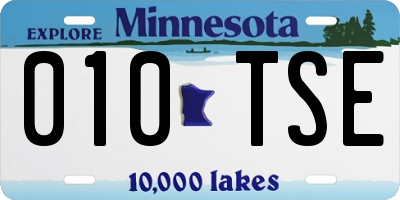 MN license plate 010TSE