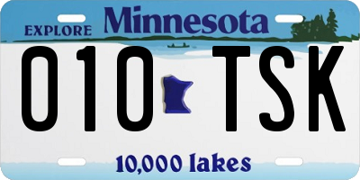 MN license plate 010TSK