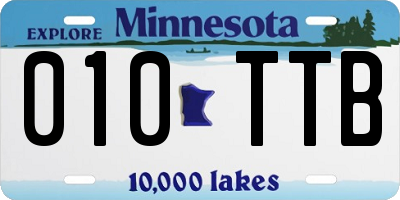 MN license plate 010TTB