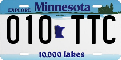 MN license plate 010TTC