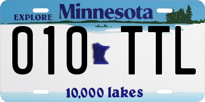 MN license plate 010TTL