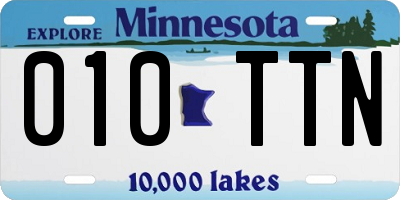 MN license plate 010TTN