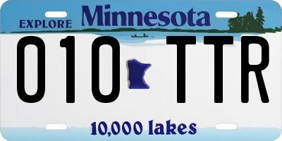 MN license plate 010TTR