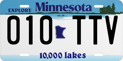 MN license plate 010TTV