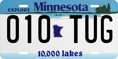 MN license plate 010TUG