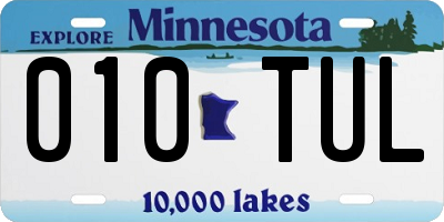 MN license plate 010TUL