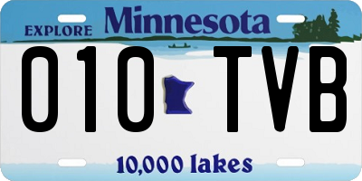 MN license plate 010TVB
