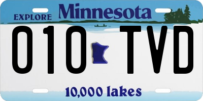 MN license plate 010TVD
