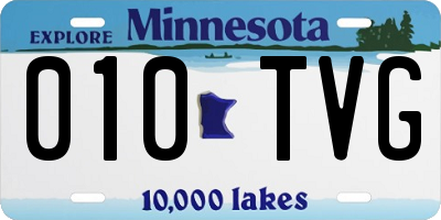 MN license plate 010TVG
