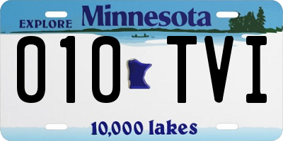 MN license plate 010TVI