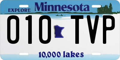 MN license plate 010TVP
