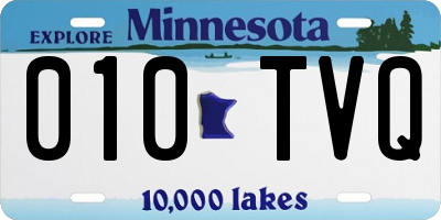 MN license plate 010TVQ