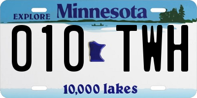 MN license plate 010TWH