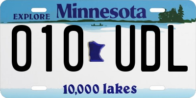 MN license plate 010UDL