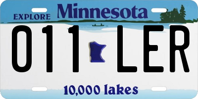 MN license plate 011LER