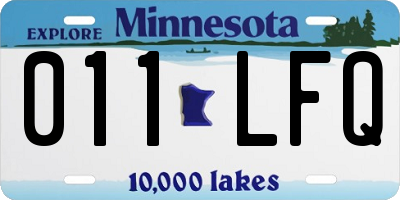 MN license plate 011LFQ