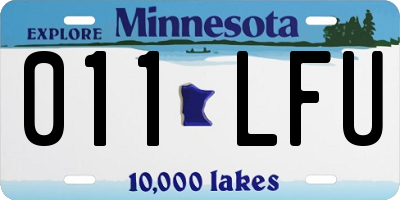 MN license plate 011LFU