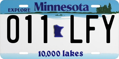MN license plate 011LFY