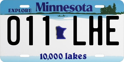 MN license plate 011LHE