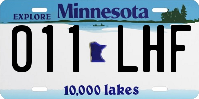 MN license plate 011LHF