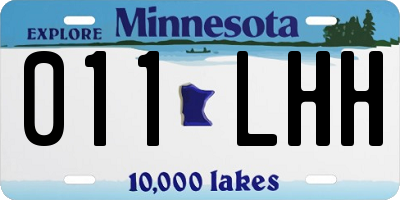 MN license plate 011LHH