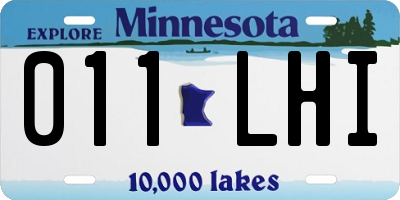 MN license plate 011LHI