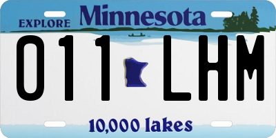 MN license plate 011LHM