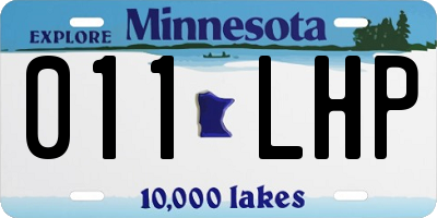 MN license plate 011LHP