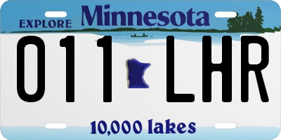 MN license plate 011LHR