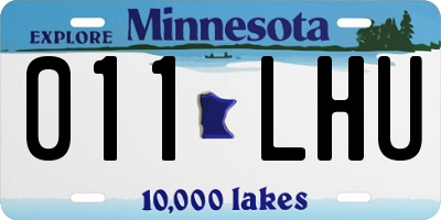 MN license plate 011LHU