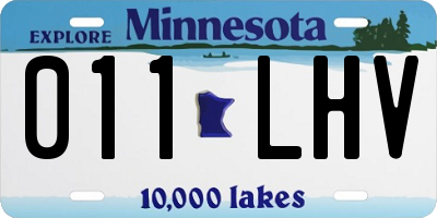 MN license plate 011LHV