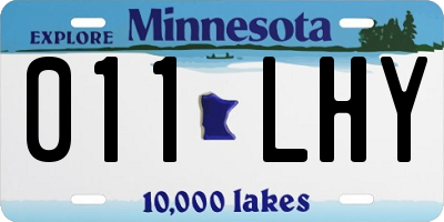 MN license plate 011LHY