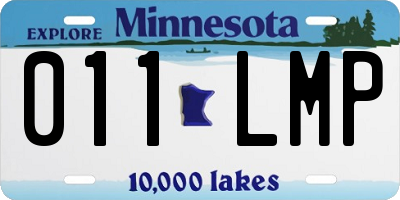 MN license plate 011LMP