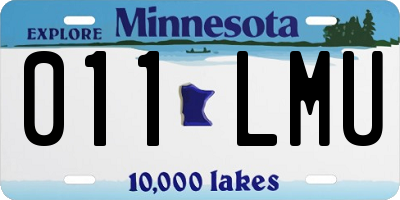 MN license plate 011LMU